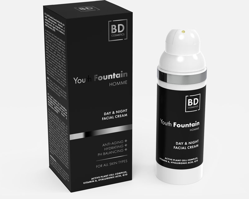 Youth Fountain Day & Night Facial Cream For Men Packaging
